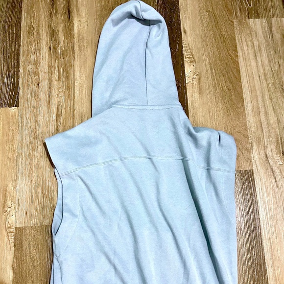 Uniqlo Baby Blue Sleeveless Hoodie - Picture 1 of 4